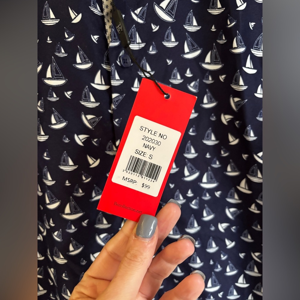 BC Collection Sail Boat Button Up - Picture 3 of 7